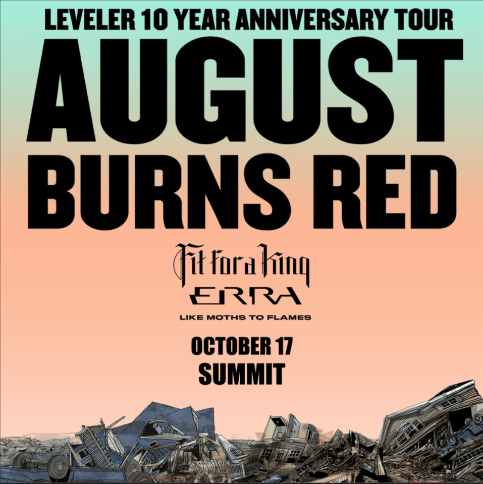 August Burns Red Leveler 10th Anniversary Tour
